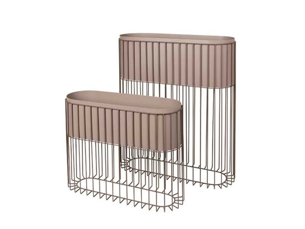 Broste Copenhagen Fenja Plantenbak Op Standaard - Taupe