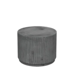 Broste Copenhagen Rillo Podium Ø56XH42CM - Grijs