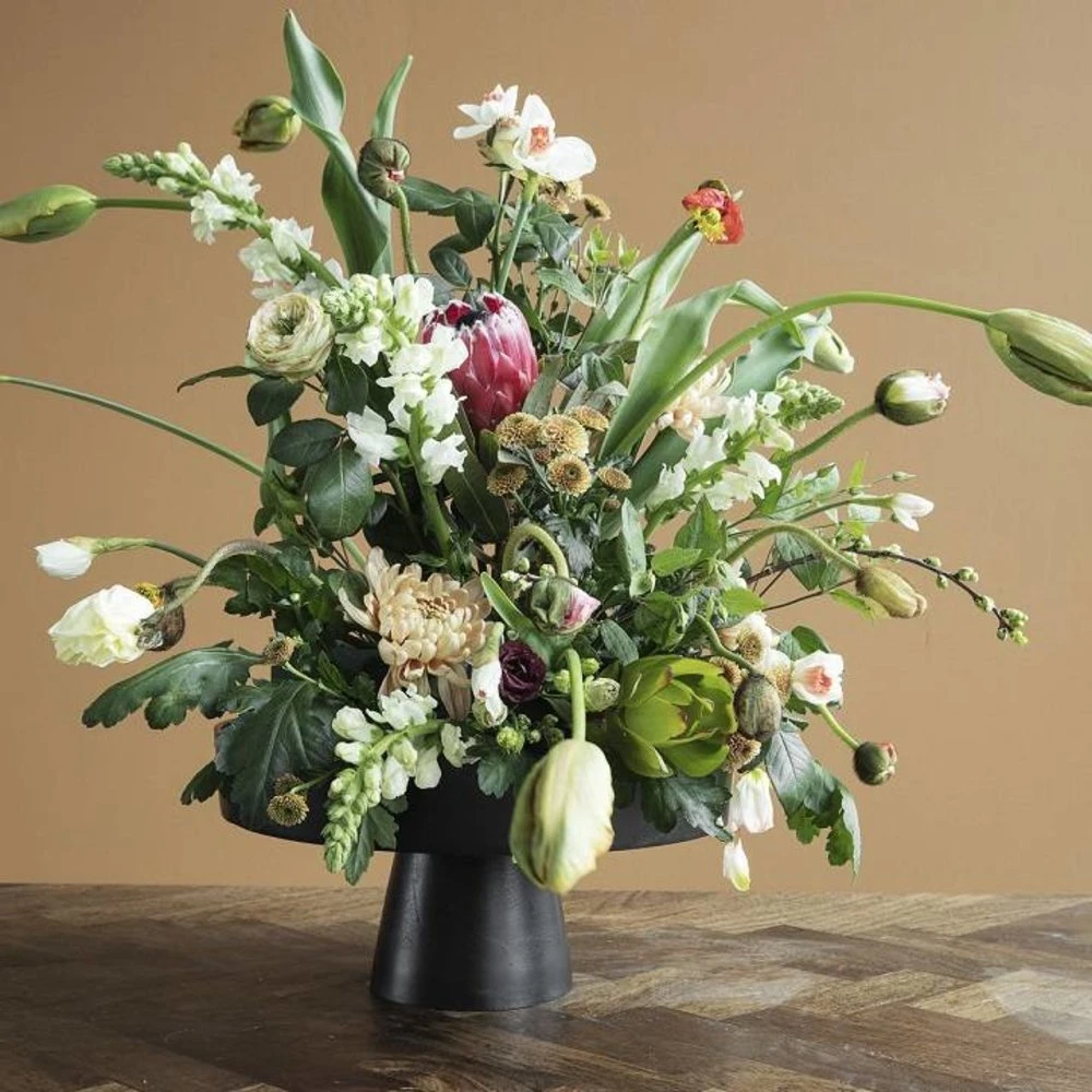 House Doctor Jamar Plantenhouder Zwart Ø36cm - Afbeelding 2