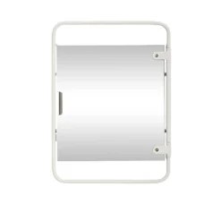 Hubsch Wandmeubel Met Spiegel Metaal - Wit