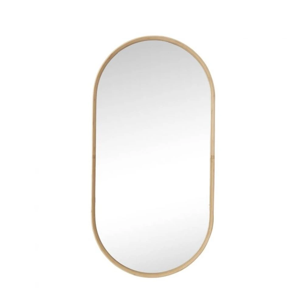 Hubsch Wandspiegel Bamboe - Naturel