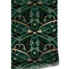 KEK Amsterdam Art Deco Goud Behang Animaux Beetle - Groen