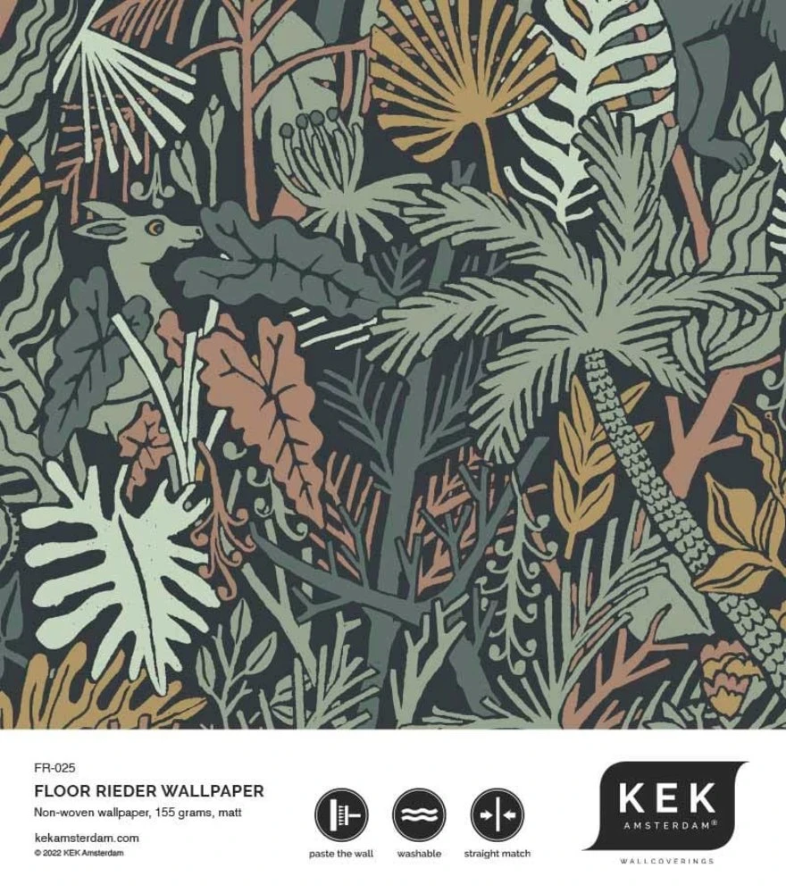 KEK Amsterdam Botanisch Behang 100x280cm - FR-025 - Afbeelding 5