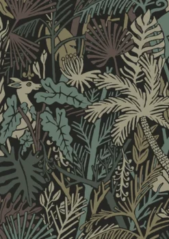 KEK Amsterdam Botanisch Patroon Behang 100x280cm FR-023