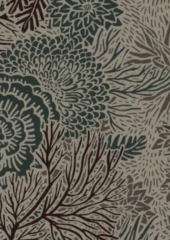 KEK Amsterdam Botanisch Patroon Behang 100x280cm FR-015