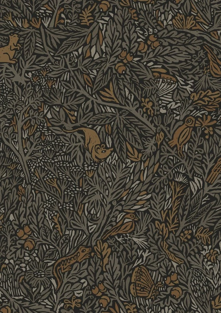 KEK Amsterdam Botanisch Patroon Behang 100x280cm FR-019