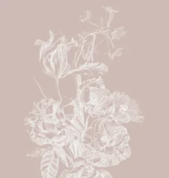 KEK Amsterdam Engraved Bloemen Behang Nude WP-744 200x280cm