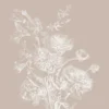 KEK Amsterdam Engraved Bloemen Behang Zand WP-760 400x280cm
