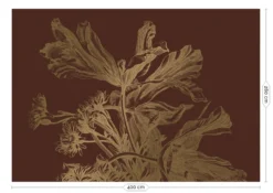 KEK Amsterdam Engraved Flowers Goud Behang MW-027 - 400x280cm