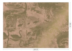 KEK Amsterdam Engraved Landscapes Goud Behang MW-039 - 400x280cm