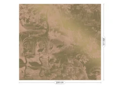 KEK Amsterdam Engraved Landscapes Goud Behang MW-038 - 300x280cm