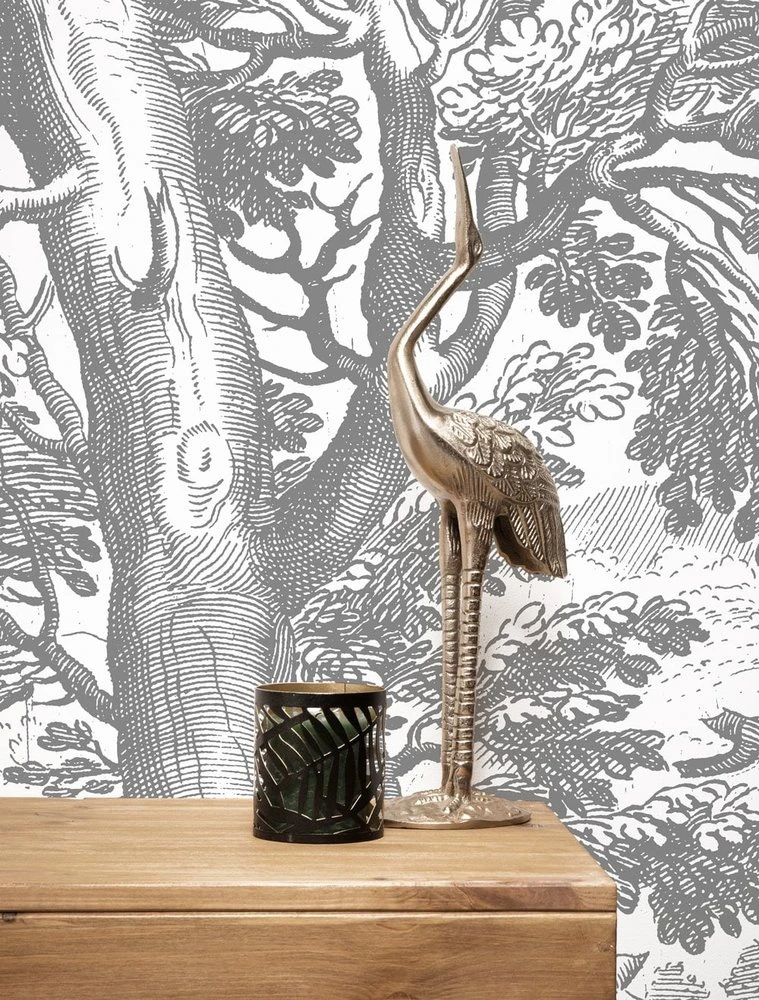 KEK Amsterdam Engraved Landschappen Behang Grijs WP-780 300x280cm - Afbeelding 5