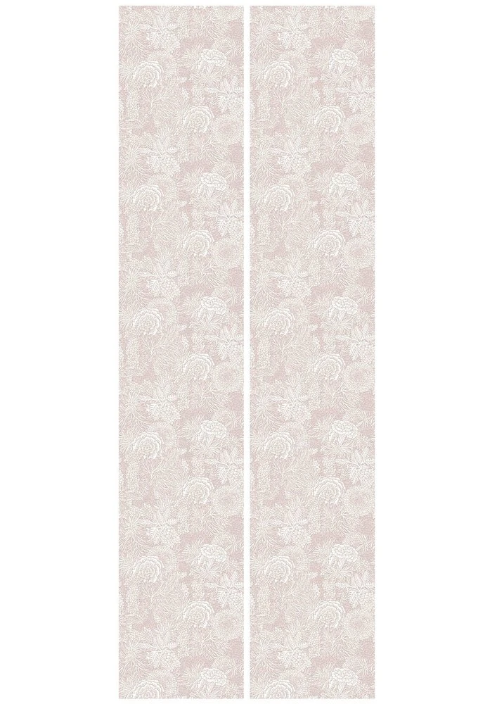 KEK Amsterdam Getekende Bloemen Behang 100x280cm Nude - FR-013 - Afbeelding 3