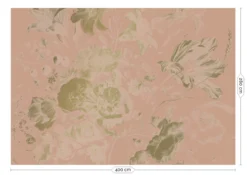 KEK Amsterdam Golden Age Flowers Goud Behang MW-048 - 400x280cm