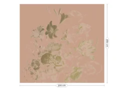 KEK Amsterdam Golden Age Flowers Goud Behang MW-047 - 300x280cm