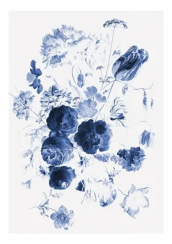 KEK Amsterdam Royal Blue Flowers I Bloemen Behang