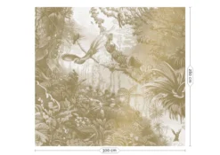 KEK Amsterdam Tropical Landscapes Goud Behang MW-065 - 300x280cm