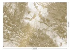 KEK Amsterdam Tropical Landscapes Goud Behang MW-066 - 400x280cm