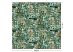 KEK Amsterdam Underwater Jungle Fotobehang WP-694 - 292,2 X 280 Cm