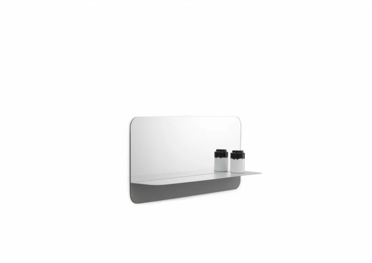 Normann Copenhagen Horizon Spiegel Met Plank Horizontaal Grijs - Afbeelding 2